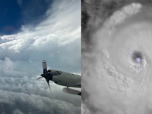 VIDEO: Avión cazahuracanes se mete al ojo del Huracán Beryl y capta 'monstruo' por dentro