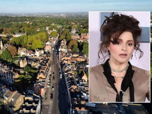 Helena Bonham Carter is one of several high-profile celebrities living in the area 'most Londoners want to move to'