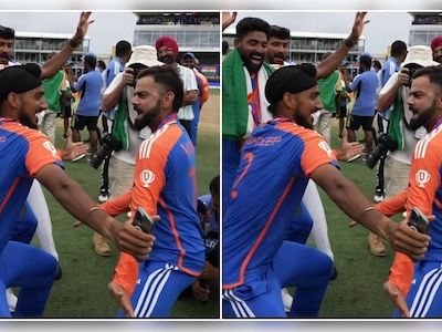 Watch: Virat Kohli, Arshdeep Singh shake a leg to Punjabi music to celebrate T20 World Cup win - CNBC TV18