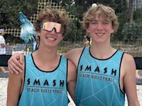 Boys’ volleyball hotshots Alec Smagula, Finn Bell prove beach time does improve schoolwork - The Boston Globe