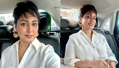Hina Khan shares happy pics of her sporting new hairstyle, writes: 'Keep Going On'