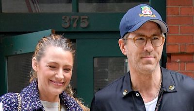 Smiley Blake Lively walks arm-in-arm with husband Ryan Reynolds in NYC