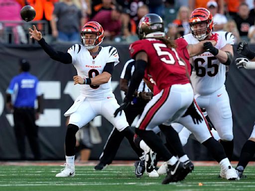 QB Joe Burrow throws a TD pass in his first game since wrist surgery, but Bucs beat Bengals 17-14