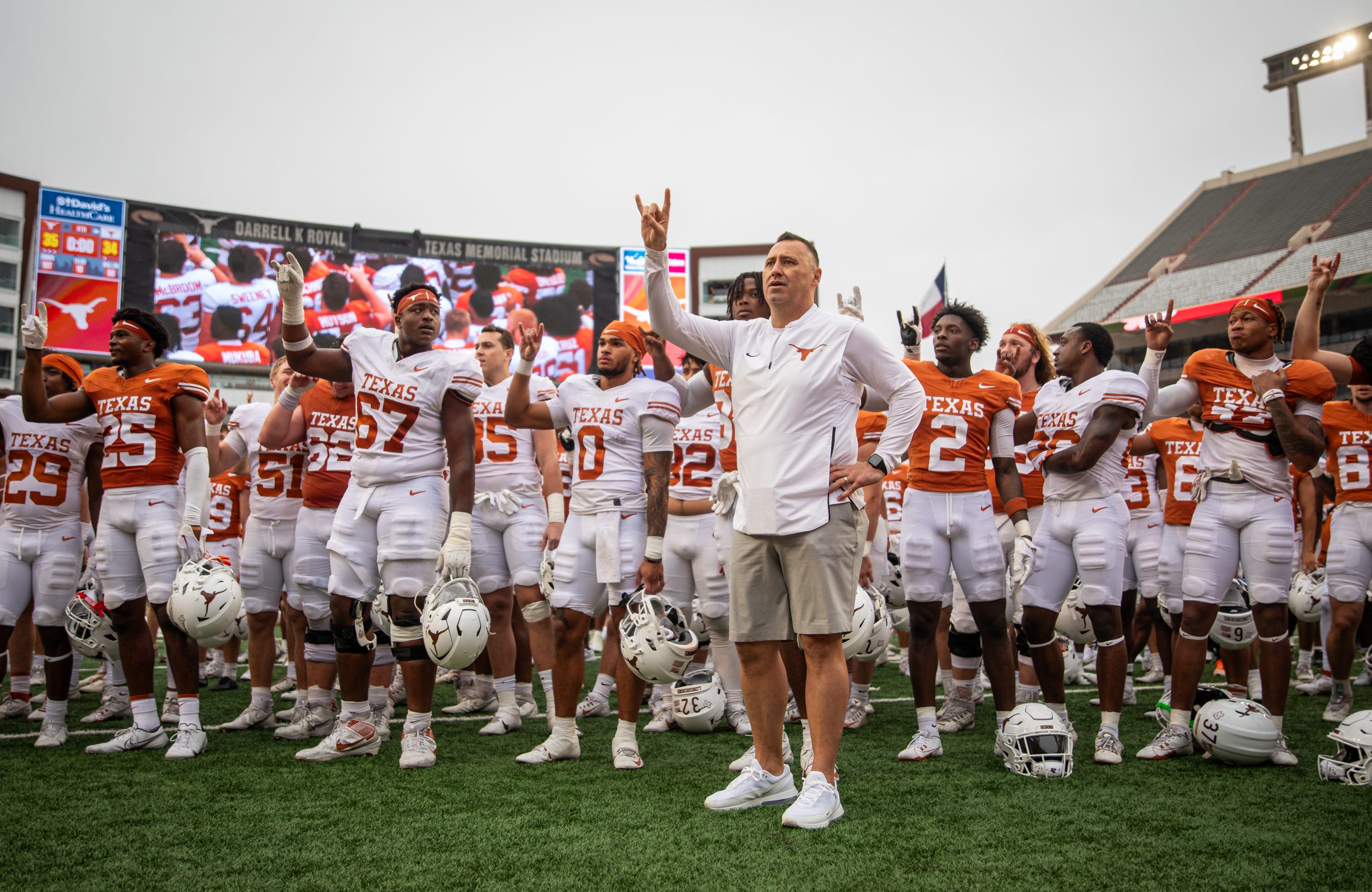 Texas football's Steve Sarkisian talks Arch Manning, Quinn Ewers and 2024 NFL draft