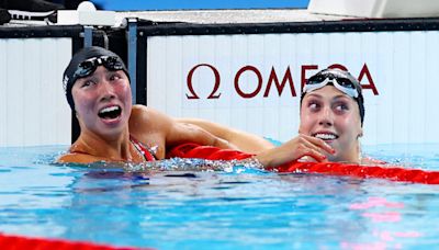 Swimmer Torri Huske Gave Emotional Quote After Barely Beating Out Gretchen Walsh for Gold