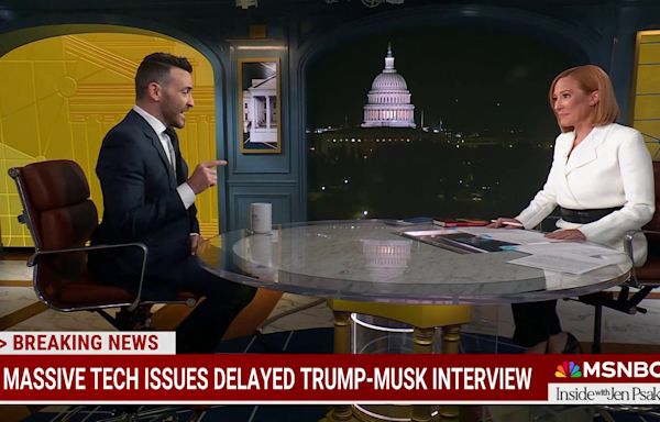 'At least he's consistent': Brian Tyler Cohen on Elon Musk's failed X interview with Donald Trump