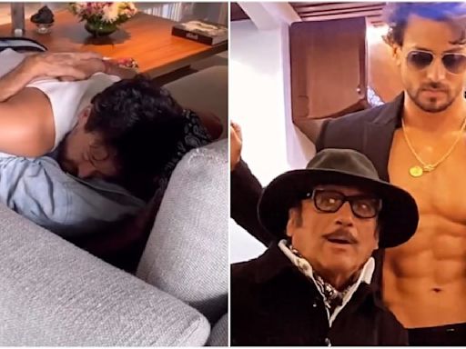 Tiger Shroff gets tight hug from dad Jackie Shroff; Ayushmann Khurrana, Richa Chadha and more shower love: WATCH