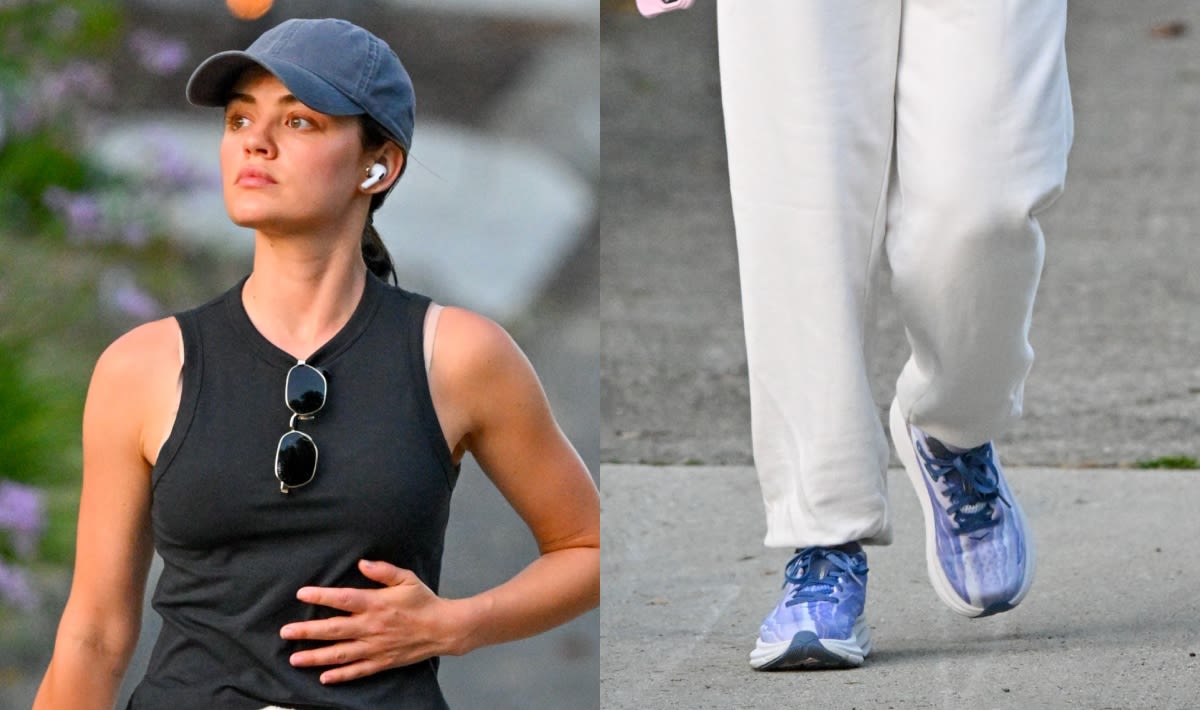 Lucy Hale Is the Latest Celebrity to Update Their Athleisure Wardrobe With Hoka Sneakers