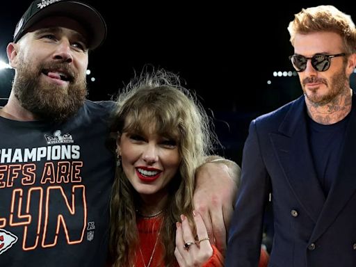 Esto piensa David Beckham del romance entre Travis Kelce y Taylor Swift