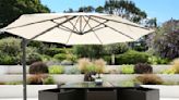 This patio umbrella provides perfect backyard and poolside shade at 35% off