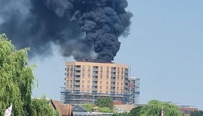 All the road closures as Surrey firefighters battle with Staines town centre blaze