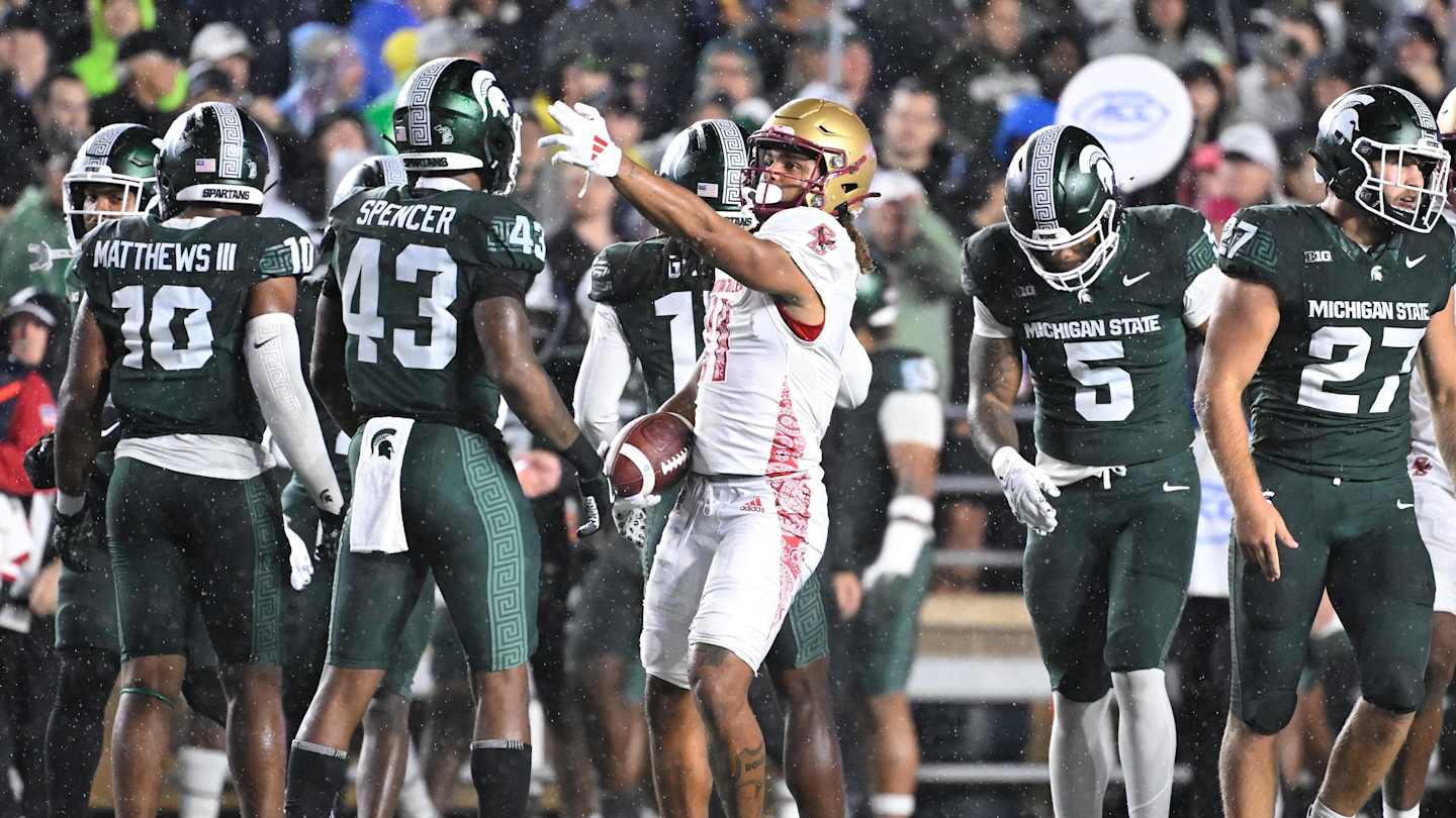 Boston College Football Captures Comeback Win Over Michigan State in Red Bandanna Game