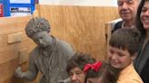 Watch: 95-year-old woman reunited with lost sculpture after 40 years - UPI.com