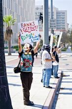 Occupy Wall Street LA Protest in Los Angeles Editorial Photography ...