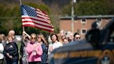 Procession escorts slain officer Michael Jensen from Syracuse to Rome, New York. See the emotional images