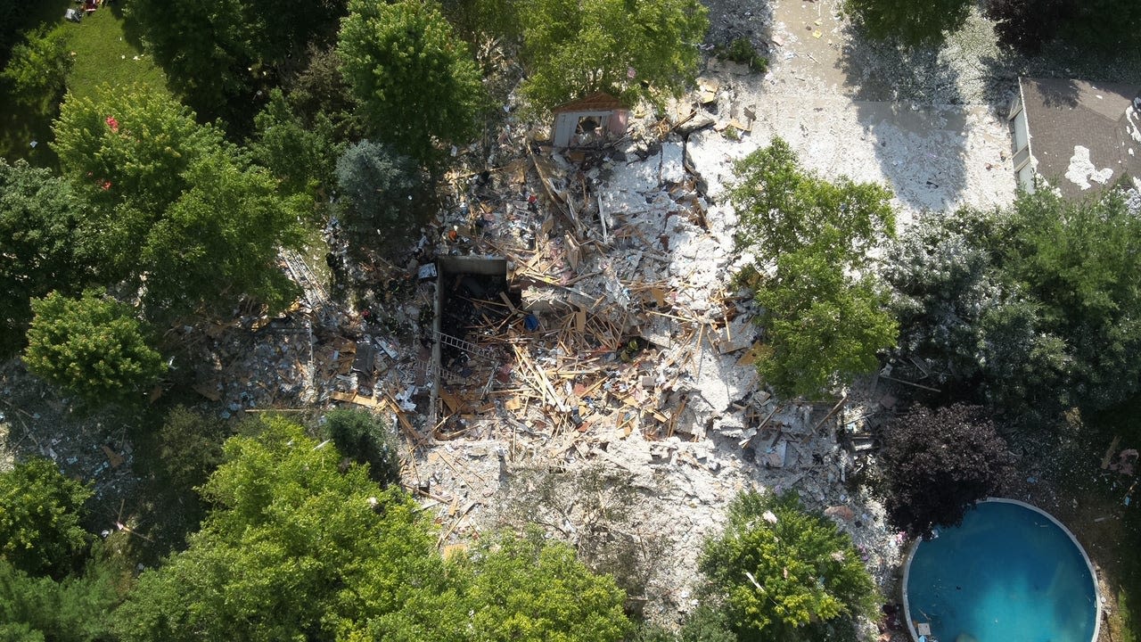 Wisconsin fire, explosion destroyed home in Town of Lafayette