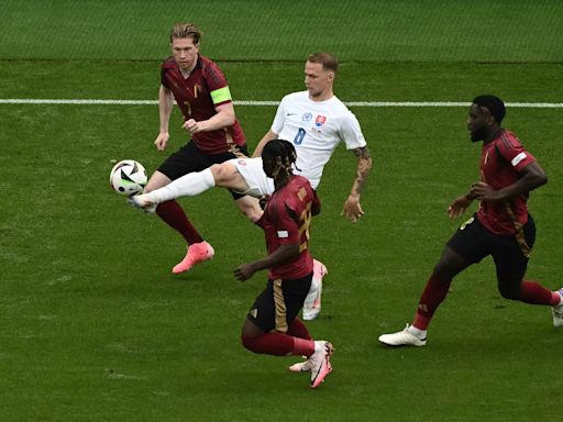 Kevin De Bruyne and Jeremy Doku taste defeat in Belgium’s opening Euro 24 match