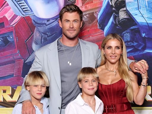 Chris Hemsworth's look-alike twin sons look so grown up during rare moment in the spotlight — photos