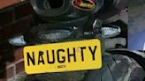 Biker with 'naughty boy' plate mocked by police after 130mph chase