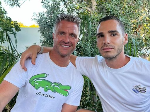 Ralf Schumacher presentó a su novio y recibió un sentido mensaje de su hijo