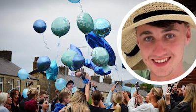 ‘Fly high, Jay’ – Emotional moment balloons released in Jay Slater’s home town