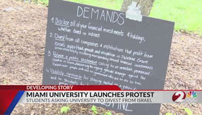 Miami University students demand divestment from Israel