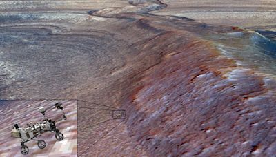 NASA Mars Rover Following Path of What Appears to Be Ancient River