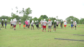 Dunbar High School works to beat the heat during spring practice