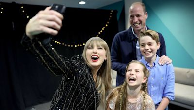 ‘Happy Bday M8!’: William meets Taylor Swift backstage at London show