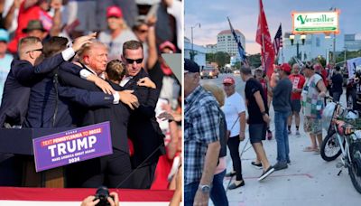 Simpatizantes de Donald Trump se reúnen en Versailles de Miami