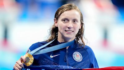 Young fan has priceless reaction after Katie Ledecky's gold-medal win