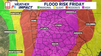 List of waterways under flood warning in metro Atlanta & north Georgia