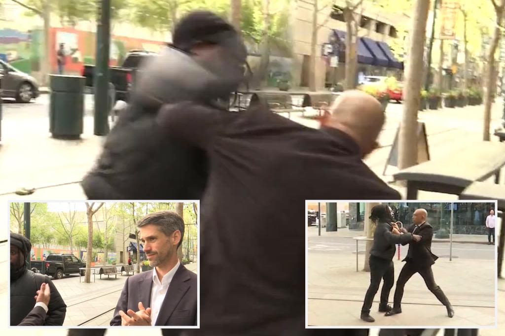 San Jose mayor’s security guard, passerby brawl during TV interview: ‘I’ll smack you right now’