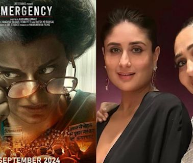 Ent Top Stories: Kangana Ranaut’s ’Emergency’ gets new release date; Kareena Kapoor wishes Karisma Kapoor on her 50th b’day