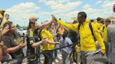 Crew fans show out as the team heads to Champions Cup Final