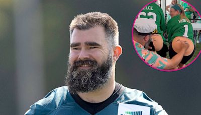 Jason Kelce Signs Fans’ Butts (Sort of) at Philadelphia Eagles Charity Beer Bowl