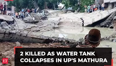 2 dead, 13 injured in water tank collapse incident in UP's Mathura due to heavy rain