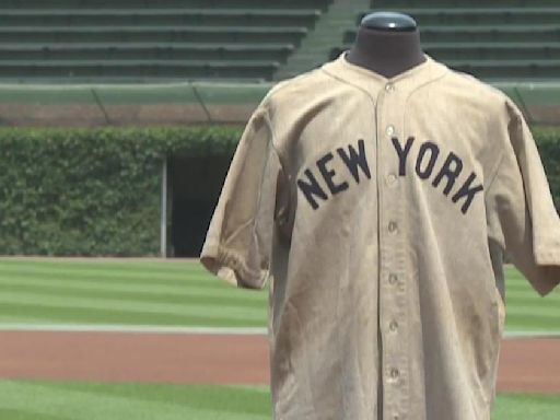 Babe Ruth's "Called Shot" jersey returns to Wrigley Field in Chicago