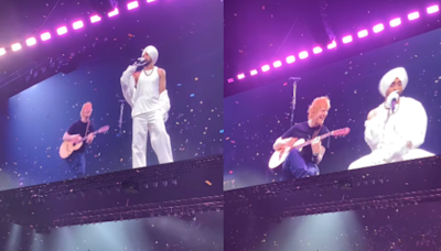 Ed Sheeran Crashes Diljit Dosanjh's Birmingham Concert: Fans Say 'Ed Turning Punjabi Day By Day'