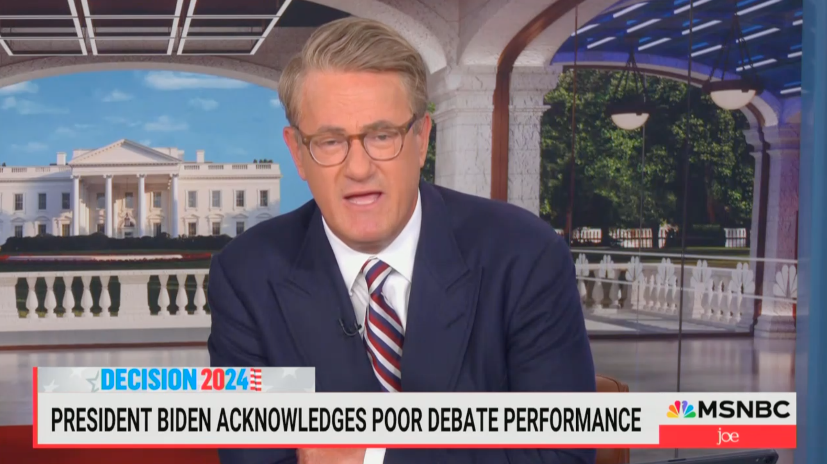 Joe Scarborough Hedges on Call for Biden to Bow Out