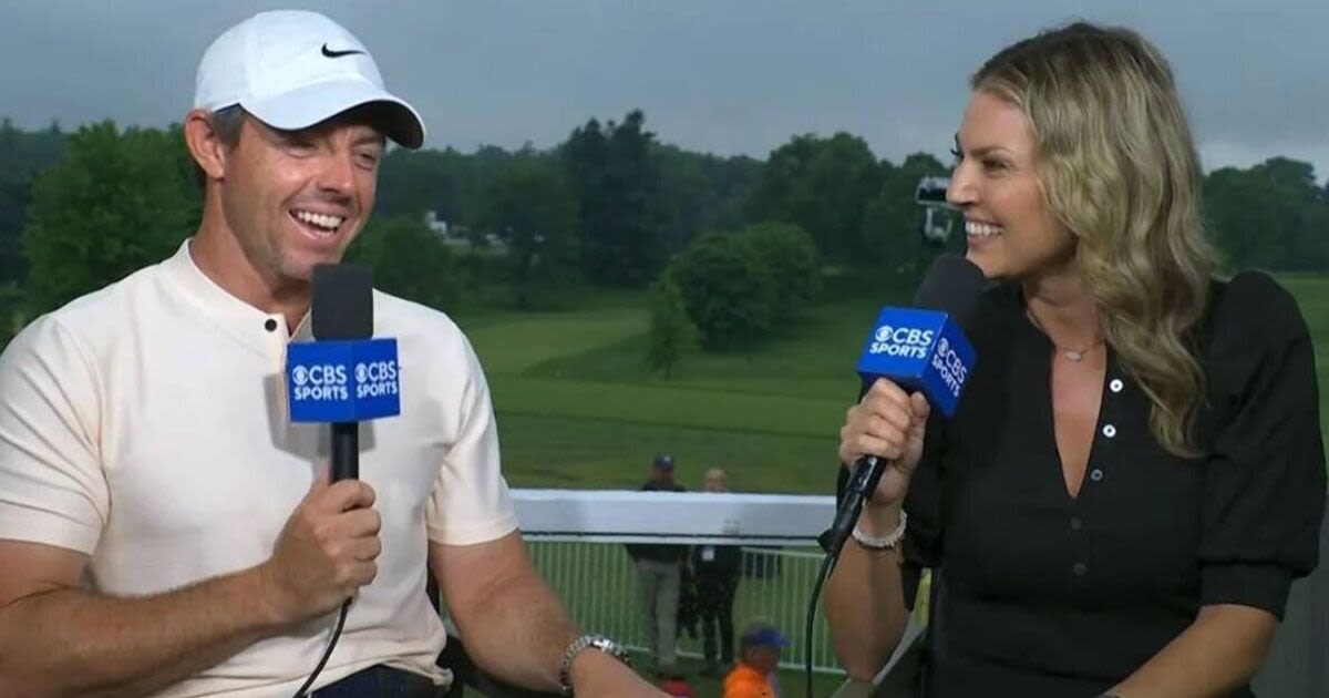 Rory McIlroy and Amanda Balionis caught cuddling after Canadian Open interview