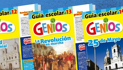 Con ediciones especiales, stickers y figuritas, la revista Genios les explica a los chicos el 25 de Mayo