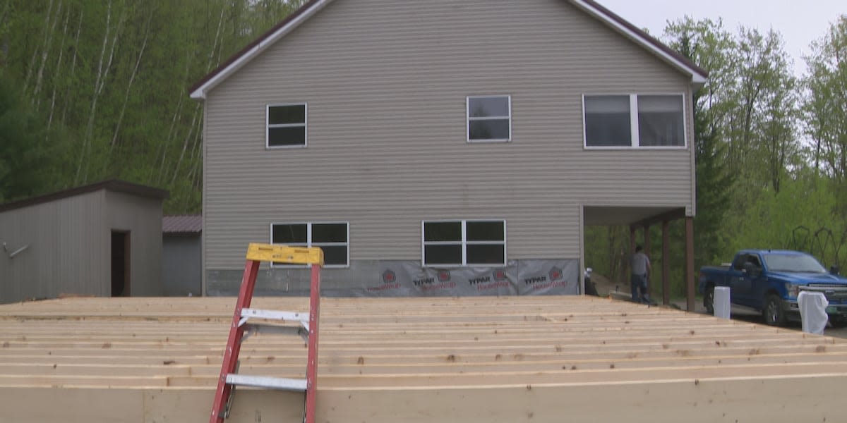 A man is moving his entire house 12 feet to comply with zoning rules