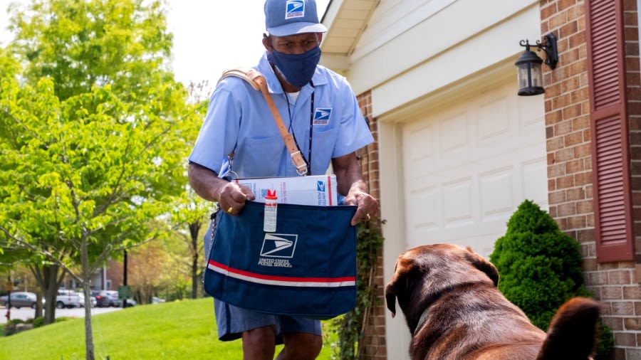 More mail carriers are bit by dogs in Los Angeles than any other U.S. city, USPS says