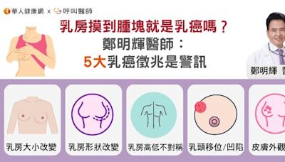 乳房摸到腫塊就是乳癌嗎？鄭明輝醫師：5大乳癌徵兆是警訊 | 蕃新聞