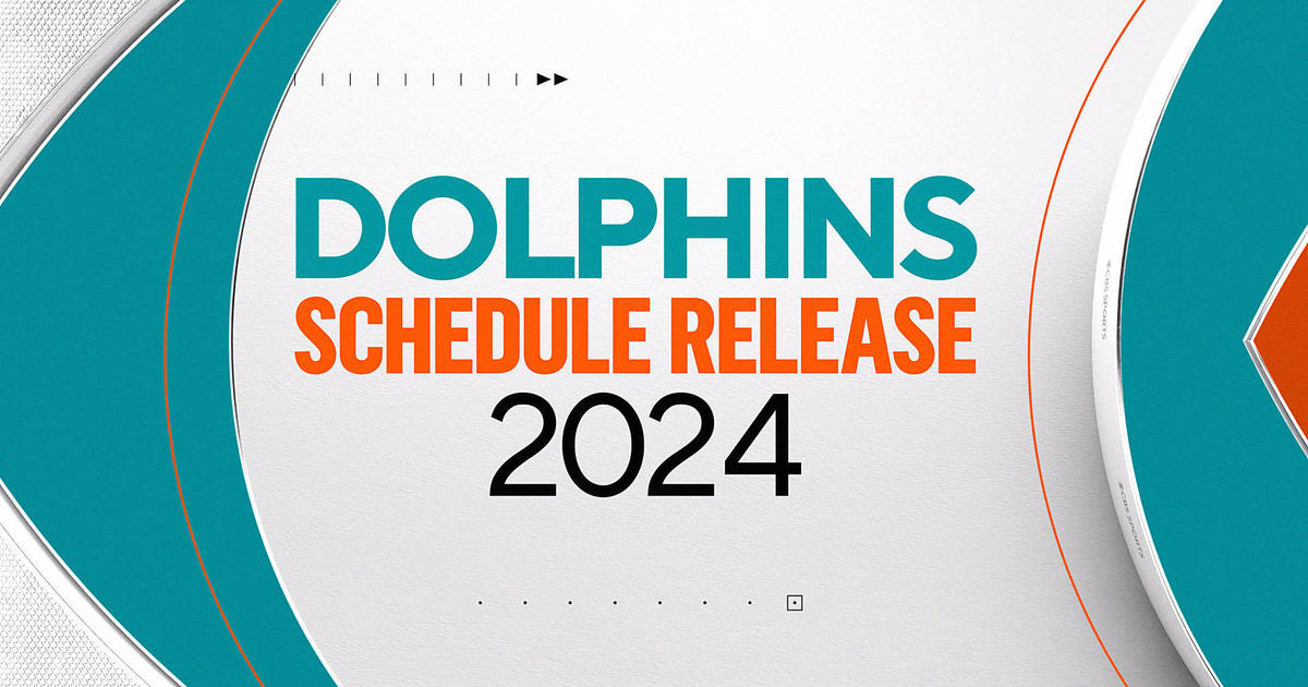 Miami Dolphins 2024 schedule revealed. Here's when and where they're playing