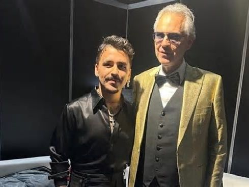 Christian Nodal cantará en concierto de aniversario de Andrea Bocelli; ¡es el único mexicano invitado!