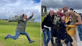 Christine Brown Shares Funny Action Shot of Fiancé David Woolley During ‘Unreal’ Family Trip to Stonehenge