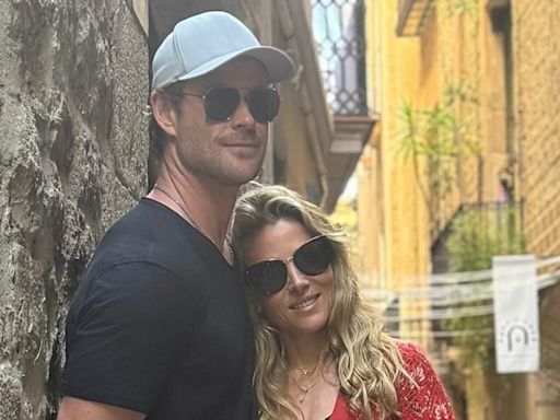 Chris Hemsworth and Elsa Pataky celebrate her birthday in Barcelona