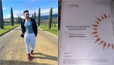 Varun Dhawan excited for 'Sunny Sanskari Ki…', shares glimpse of script